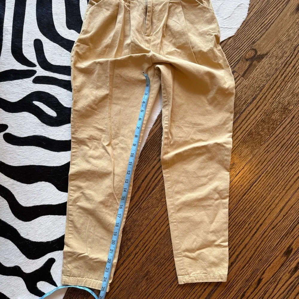 Khaki Paper Bag Pants - Picture 4 of 8
